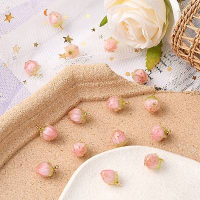 Handmade Flower Epoxy Resin Pendants LS-KY-S163-103D-1