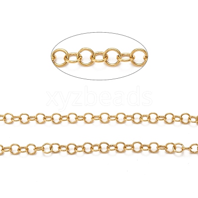 Ion Plating(IP) 304 Stainless Steel Rolo Chains CHS-L014-06G-1