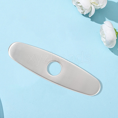 Oval Stainless Steel Faucet Hole Covers STAS-WH20001-18C-P-1