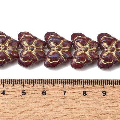 Painted Glass Beads Strands GLAA-Z021-03-1