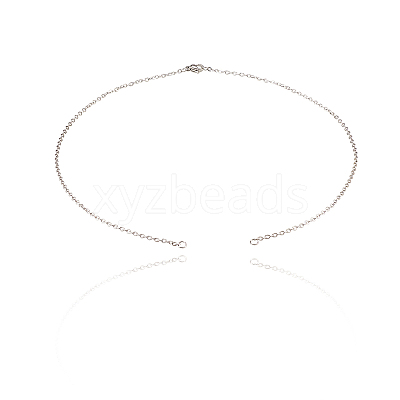 201 Stainless Steel Cable Chain Necklace Making STAS-CJ0001-11P-1