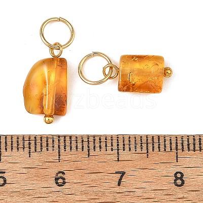 Natural Amber Pendants PALLOY-JF06049-1