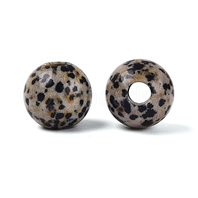 Natural Dalmatian Jasper European Beads G-Q602-09C-08-1