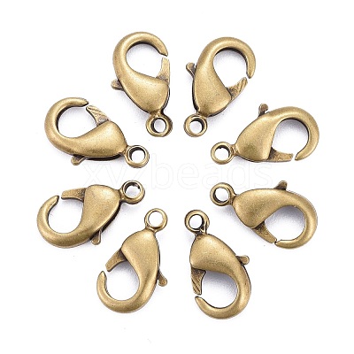 Brass Lobster Claw Clasps KK-902-AB-NF-1