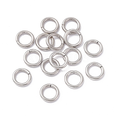 Non-Tarnish 304 Stainless Steel Open Jump Rings STAS-C040-01A-P-1