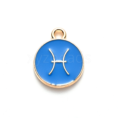 Alloy Enamel Pendants ENAM-S124-01A-02H-1