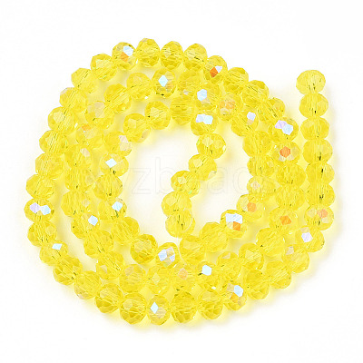 Electroplate Glass Beads Strands LS-EGLA-A034-T6mm-L28-1