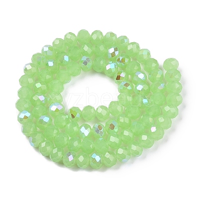 Electroplate Glass Beads Strands EGLA-A044-J6mm-L08-1