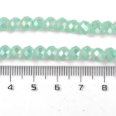 Baking Electroplate Glass Beads Strands DGLA-A039-J6MM-B07-1