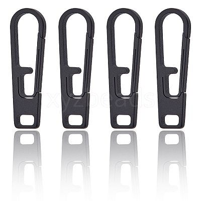 Titanium Alloy Zipper Pull Tabs PALLOY-WH0048-33B-1
