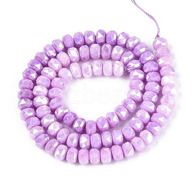 Anti-Tarnish Electroplate Glass Beads Strands GLAA-T025-6mm-11D-1