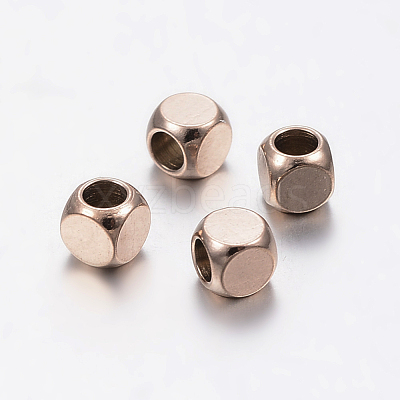 Ion Plating(IP) 304 Stainless Steel Beads STAS-F136-01RG-3x3mm-1