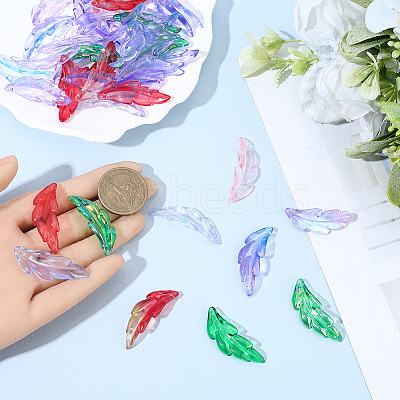 120Pcs 8 Colors Plastic Pendants FIND-SC0020-73-1