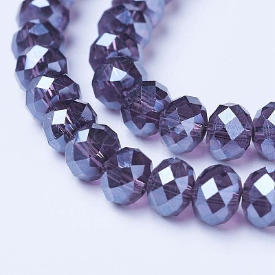Electroplate Glass Beads Strands EGLA-A034-T1mm-A16-1