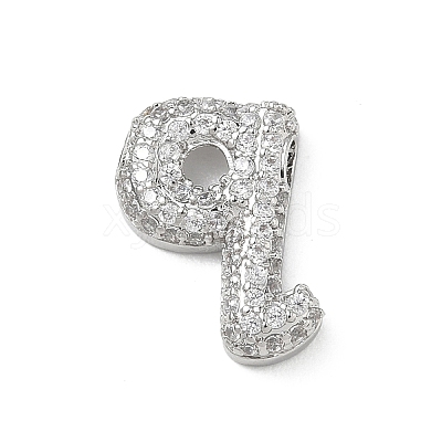 Brass Micro Pave Cubic Zirconia Pendants KK-A300-02P-Q-1