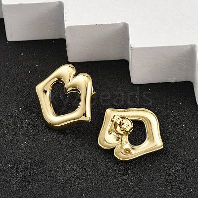 Ion Plating(IP) 304 Stainless Steel Stud Earrings EJEW-K268-11G-1