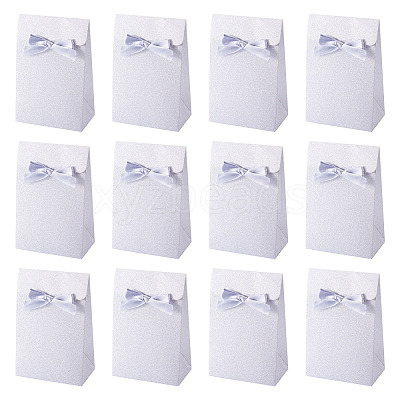 Rectangle Glitter Paper Gift Bags CARB-TAC0002-05B-1