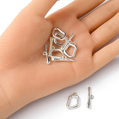 Alloy Toggle Clasps PALLOY-YW0002-22MS-1