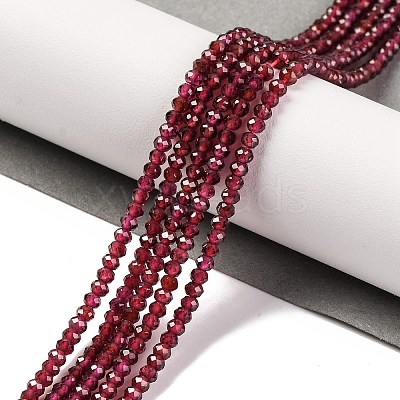 Natural Garnet Beads Strands X-G-F770-D02-02-1