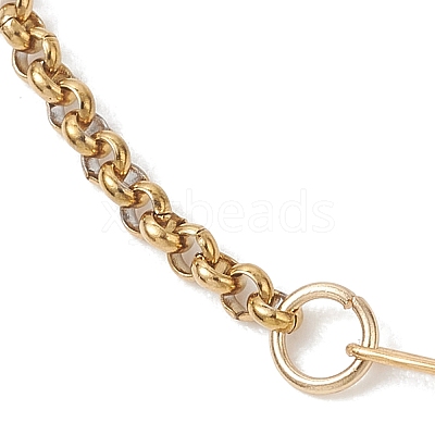 304 Stainless Steel Box & Paperclip Chains Bracelets for Women BJEW-JB13344-1