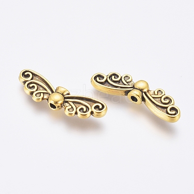 Tibetan Style Alloy Beads TIBEB-1331-AG-FF-1