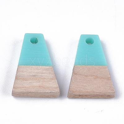 Resin & Wood Pendants RESI-S358-52B-1