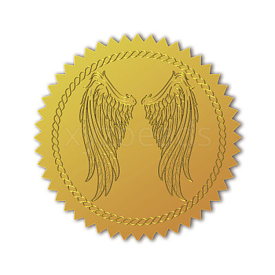 Self Adhesive Gold Foil Embossed Stickers DIY-WH0211-385-1