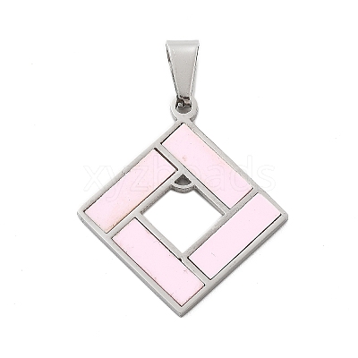 304 Stainless Steel Pendants STAS-F313-06P-1