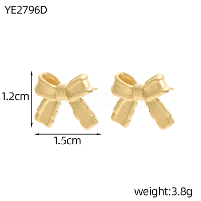 304 Stainless Steel Stud Earrings for Women STAS-OY016-11-1