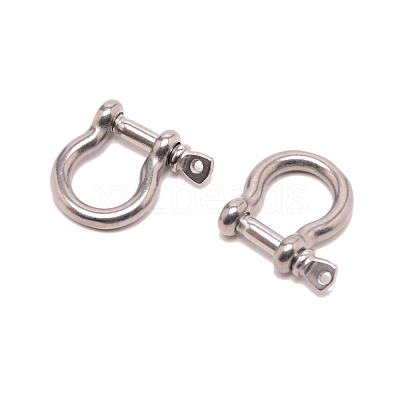 Brass D-Ring Anchor Shackle Clasps KK-WH0045-07-1