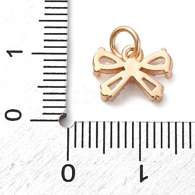 Brass Micro Pave Cubic Zirconia Pendants KK-D378-08KCG-1