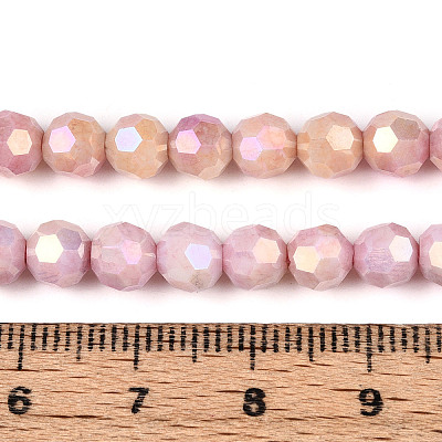 Anti-Tarnish Electroplate Glass Beads Strands EGLA-T021-6mm-15-05-1