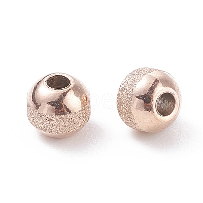 Ion Plating(IP) Textured 304 Stainless Steel Beads STAS-P306-01D-RG-1