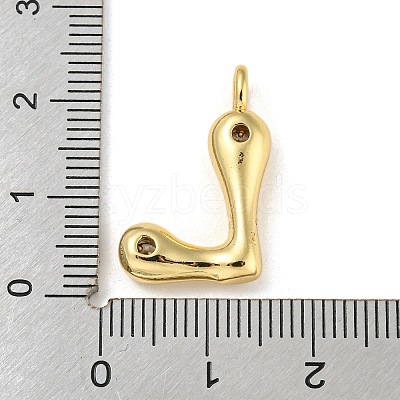 Rack Plating Brass Micro Pave Cubic Zirconia Pendants KK-A200-24G-L-1