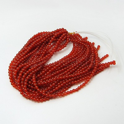Natural Carnelian Beads Strands G-G338-12mm-01-1