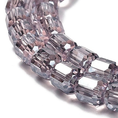 Electroplate Glass Beads Strands EGLA-D030-19N-1