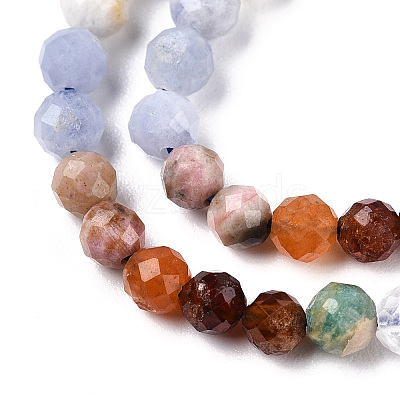 Natural & Synthetic Mixed Gemstone Beads Strands G-D080-A01-01-27-1
