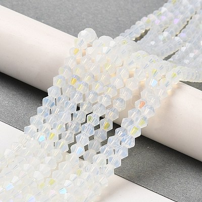 Imitation Jade Electroplate Glass Beads Strands EGLA-A039-J2mm-L05-1