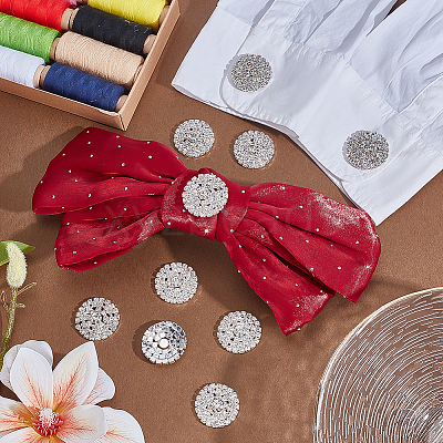12Pcs Alloy Rhinestone Cabochons FIND-PH0026-39S-1