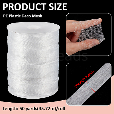 1Pc PE Plastic Deco Mesh OCOR-BC0009-72B-1