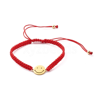 Nylon Thread Braided Bead Bracelet BJEW-JB06573-1
