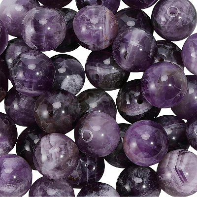Natural Grade B Amethyst Beads Strands G-PA0002-59D-1