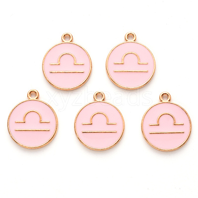 Alloy Enamel Pendants X-ENAM-S124-01A-09K-1