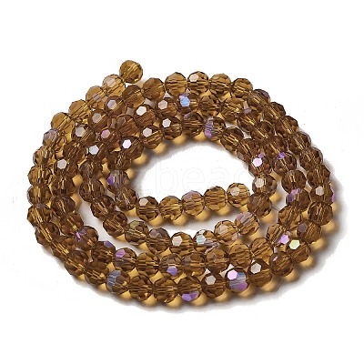 Electroplate Transparent Glass Beads Strands EGLA-A035-T6mm-L04-1