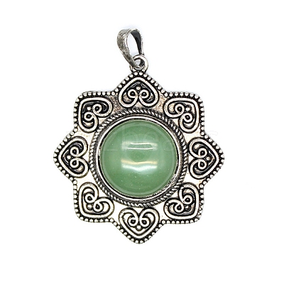 Natural Green Aventurine Pendants PW-WG111BD-01-1