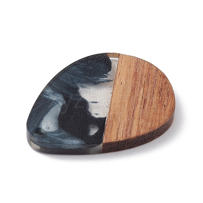 Pearlized Resin & Walnut Wood Pendants WOOD-C016-01I-1