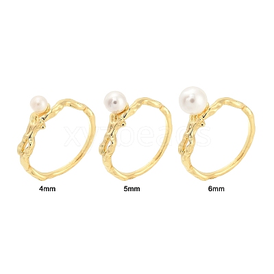 Brass Finger Ring Settings LS-KK-G518-05G-1