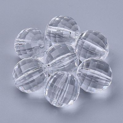 Transparent Acrylic Beads X-TACR-Q254-8mm-V01-1