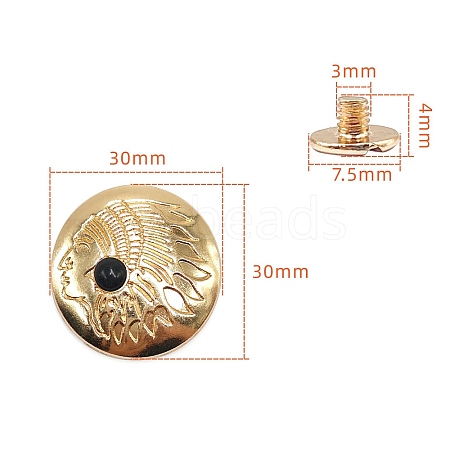 Alloy Decorative Buttons PW-WG1200D-18-1