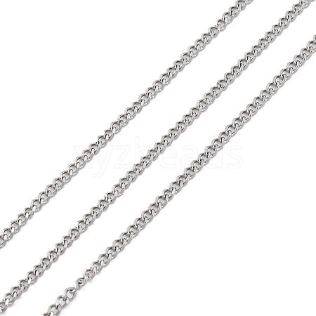 304 Stainless Steel Curb Chains CHS-M009-11P-02-1